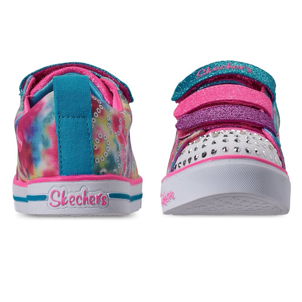 Skechers winkle Toes Rainbow Brights Casual Sneake - Picture 8 of 13